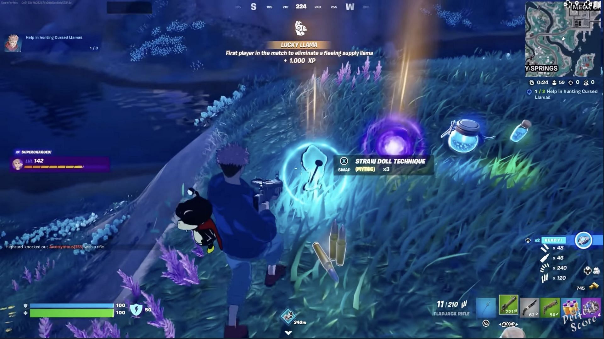 Collect the brand new collaborative items from the llama (Image via Perfect Score on YouTube)